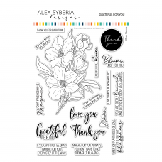 Alex Syberia Designs - Grateful for You Stamp Set