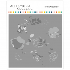 Alex Syberia Designs - Birthday Bouquet Stencil Set