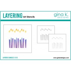Gina K. Designs - Layered Candles Layering Stencil Set