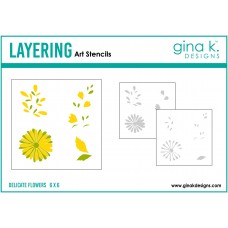 Gina K. Designs - Delicate Flowers Stencils