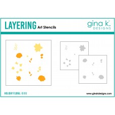 Gina K. Designs - Holiday Floral Layering Stencil