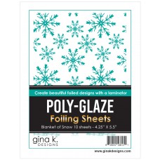 Gina K. Designs - POLY-GLAZE Foiling Sheets - Blanket of Snow