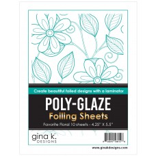 Gina K. Designs - POLY-GLAZE Foiling Sheets - Favorite Floral