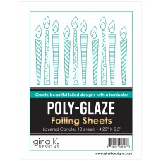 Gina K. Designs - POLY-GLAZE Foiling Sheets - Layered Candles