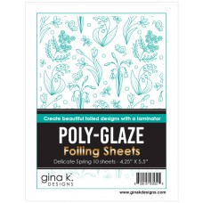 Gina K. Designs - POLY-GLAZE Foiling Sheets - Delicate Spring
