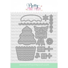 Pretty Pink Posh - Big Christmas Cupcake Die