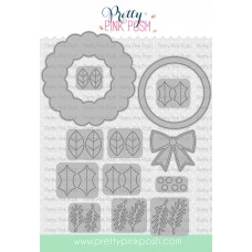 Pretty Pink Posh - Holiday Wreath Builder Die