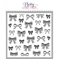 Pretty Pink Posh - Layered Bows Stencils