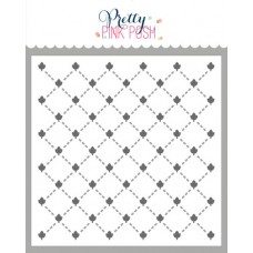 Pretty Pink Posh - Layered Leaf Lattice Stencils