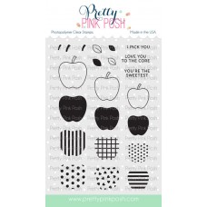 Pretty Pink Posh - Patterned Apples Stamp Set