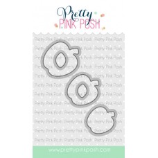 Pretty Pink Posh - Patterned Apples Coordinating Die Set