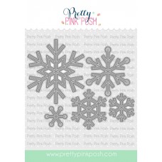 Pretty Pink Posh - Stitched Snowflakes Die