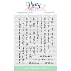 Pretty Pink Posh - Upright Greetings: Christmas Stamp Set