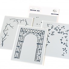 Pinkfresh Studio - Blooming Arch Stencil