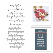 Spellbinders - Friends Sentiments Press Plate and Die Set